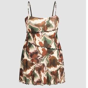 Cider Butterfly Tie Dye Mini Dress Curve Plus Size 2X NEW